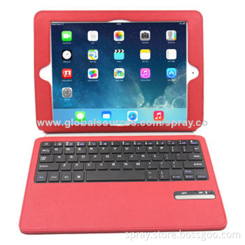 Slim Keyboard/Folio Stand Leather Case Cover Built-in Bluetooth Keyboard for iPad Air